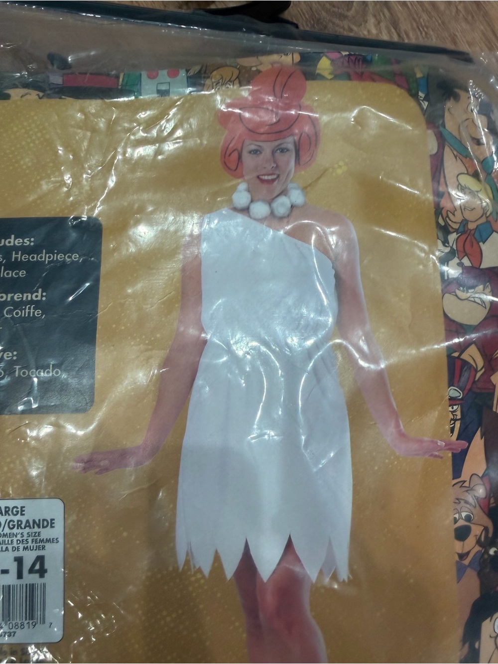 Women’s Wilma Flintstone Halloween Costume Size Large 12–14 New
